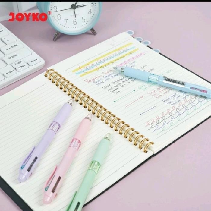 

Pulpen Joyko BP-348 4 warna Quaco 0.7mm (12 Pcs)