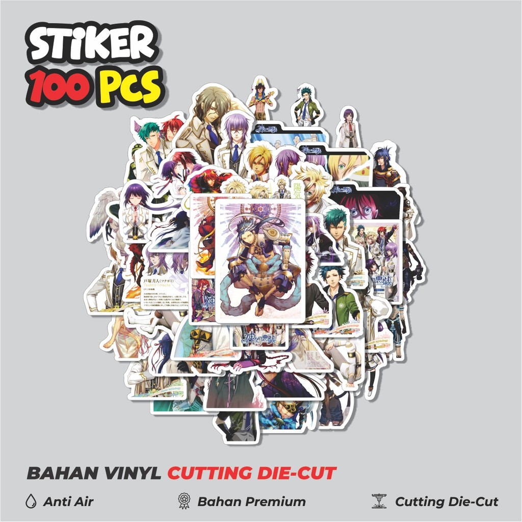 

Terbaru! 50 pcs Stiker Anime Series Kamigami No Asobi Karakter Mix Dekorasi Lucu Kreatif untuk Notebook, Skateboard, HP