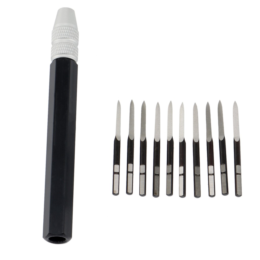 

A04I Trimming Knife Deburring Plane Scraper 10PCS BD5010+1PCS SC1300