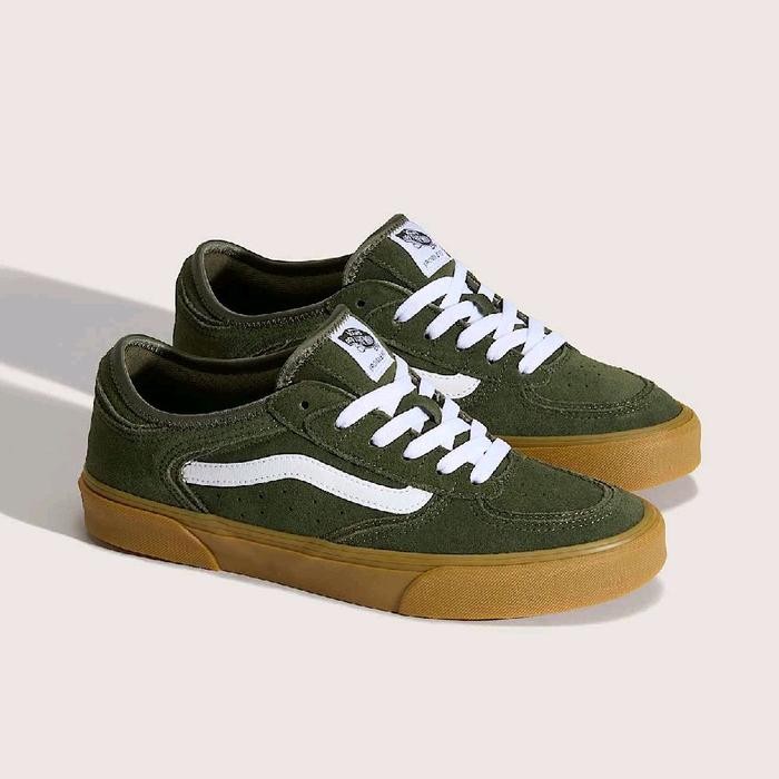 VANS ROWLEY CLASSIC GRAPE LEAF GREEN GUM ORIGINAL Shoes Casual Pria - 40