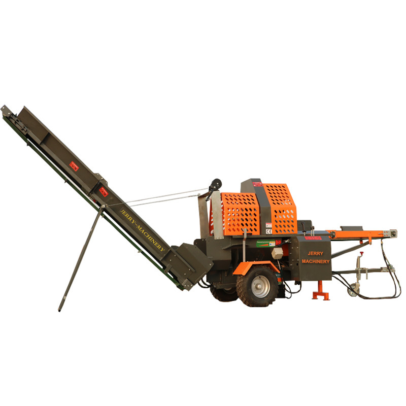 

CE Automatic Commercial Fire Wood Processor Log Splitter Portable Wood Cutter and Splitter with Joystick
