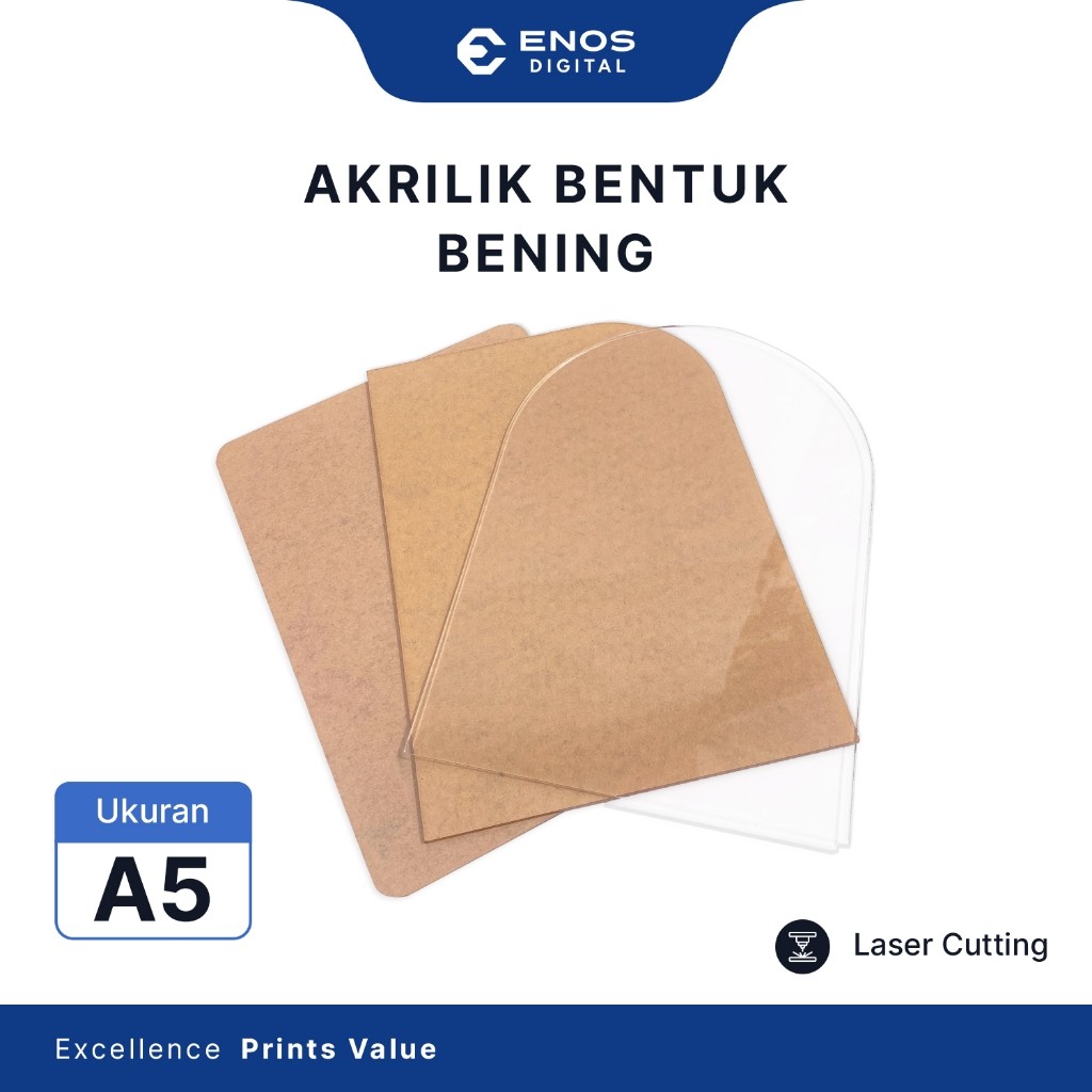

Akrilik Bening Lembaran A5 2mm – Potongan Bentuk Kubah / Pintu / Abstrak