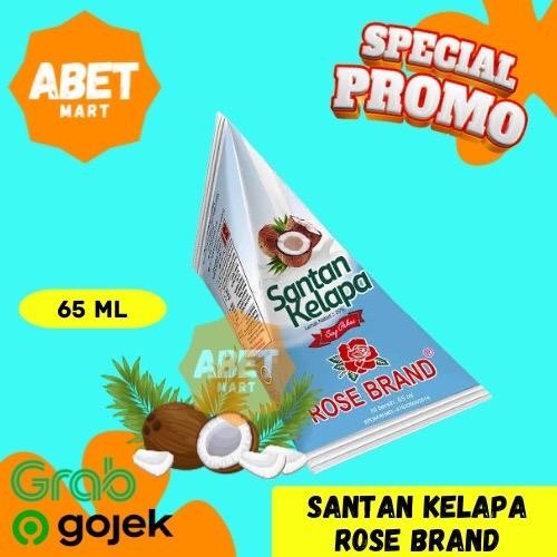

ROSE BRAND Santan Cair Kemasan 65ml - 65 ml Segitiga Kecil Biru Muda Santen Kelapa Murni Mini Ekonomis Instan Praktis Coconut Rosebrand Pak Pcs Dus