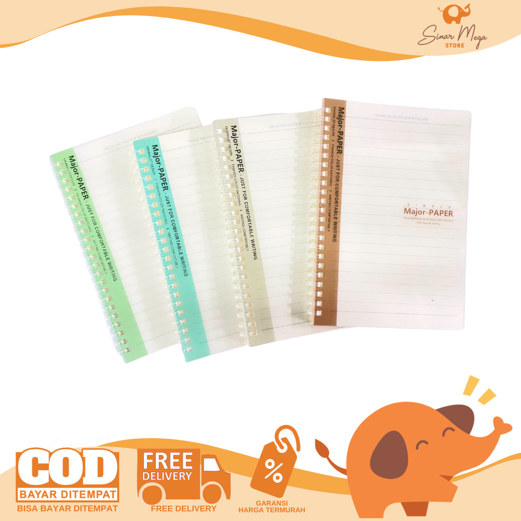 

Squeezy Soft Ring Book Buku Tulis Catatan Notes A5 RB-SQA5-3263