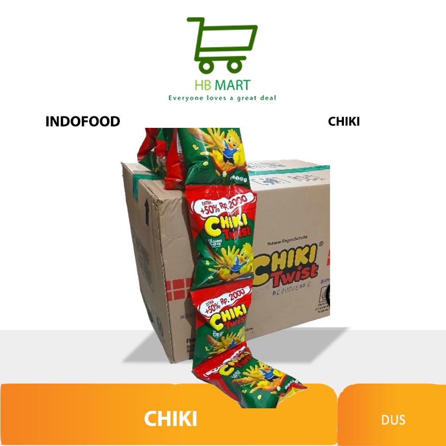 

KHUSUS KIRIM PAKAI OJOL CHIKI TWIST JAGUNG BAKAR 1 Dus isi 60 pack / 6 renceng 22g
