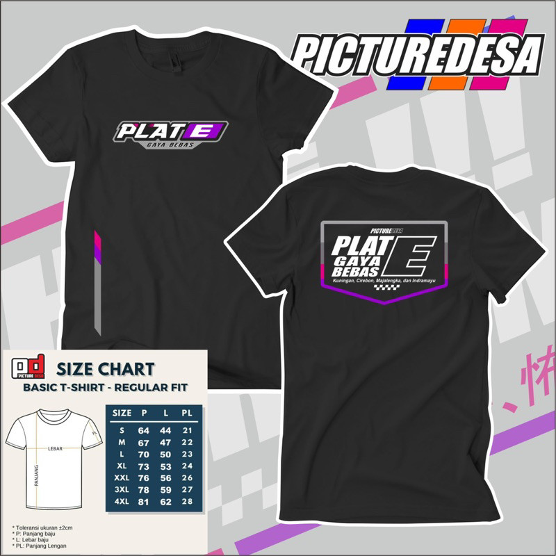 KAOS PLAT E GAYA BEBAS / kaos plat nomor kota / baju plat E free stiker  /kaos terbaru 2025 / kaos k