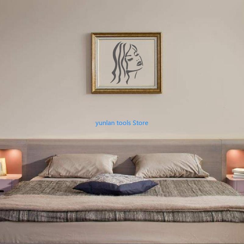 

50LB Beautiful Women Painting Template Set of 16 Hollow Plastic Stencils DIY Diy Album Manuscript Report Templates Painting