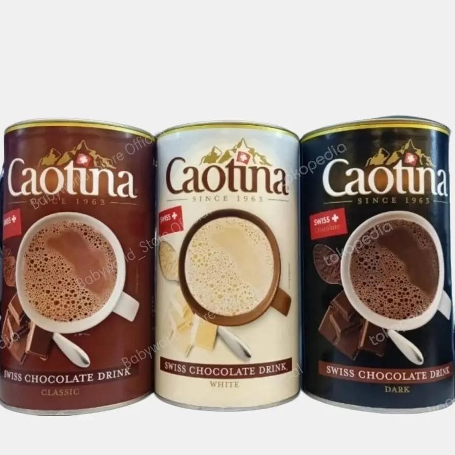 

Caotina Swiss Chocolate Drink Bubuk Minuman Coklat IMPORT 500gr Varian DARK / WHITE / CLASSIC