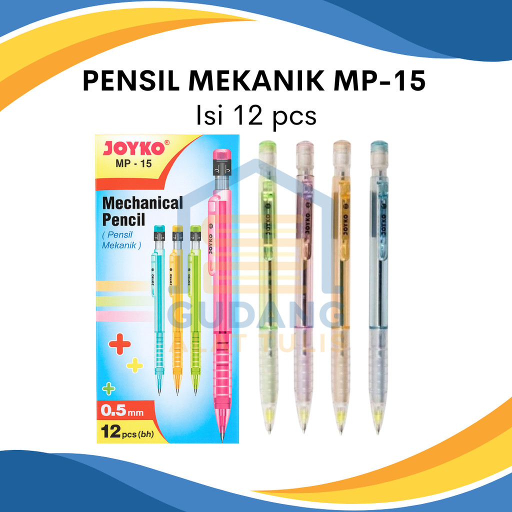 

PENSIL MEKANIK JOYKO MP-15 0.5MM PER LUSIN (12PCS)