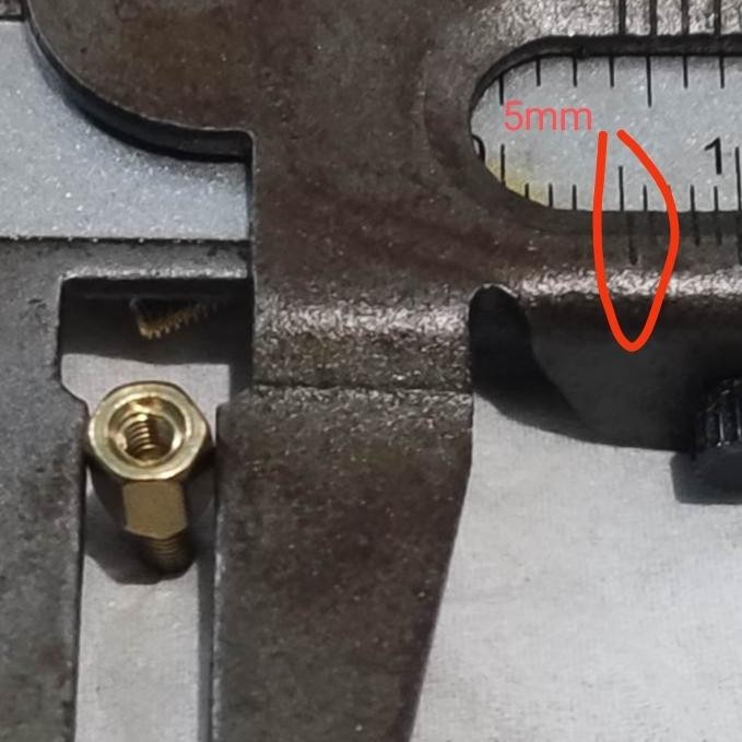 hex extend 5mm sambungan hex RC MN WPL tambah lebar 5mm