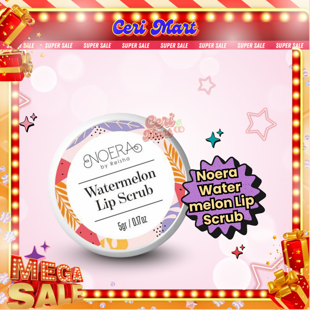 Noera Watermelon Lip Scrub | Scrub Bibir Bpom