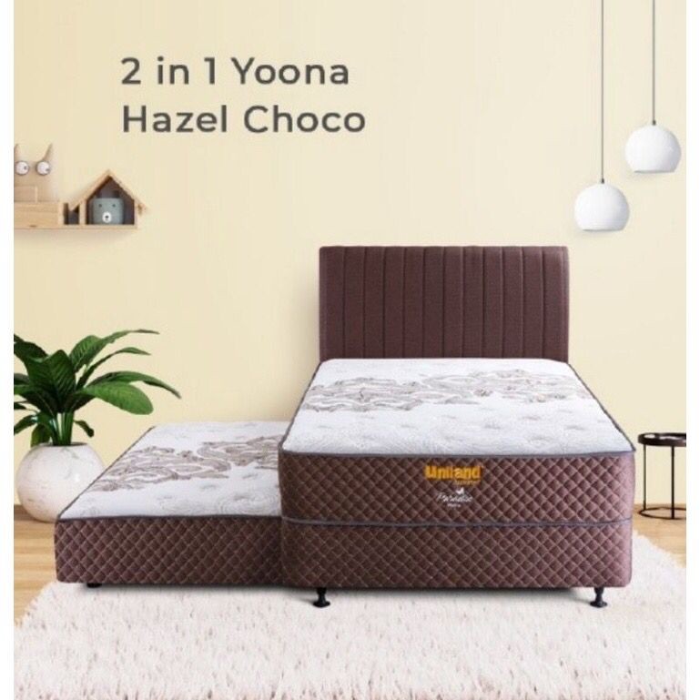 Uniland 2in1 Paradise Kasur Sorong Springbed Yoona Bonus 2 Bantal