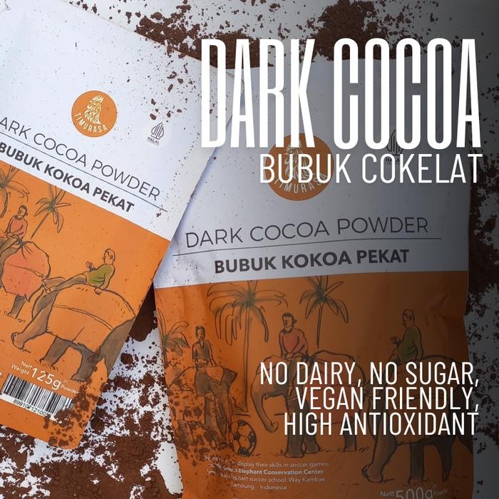 

Bubuk Cokelat Pekat Asli Timurasa - Dark Cocoa Powder 125g chocolate susu manis Bebas gula Bebas Susu