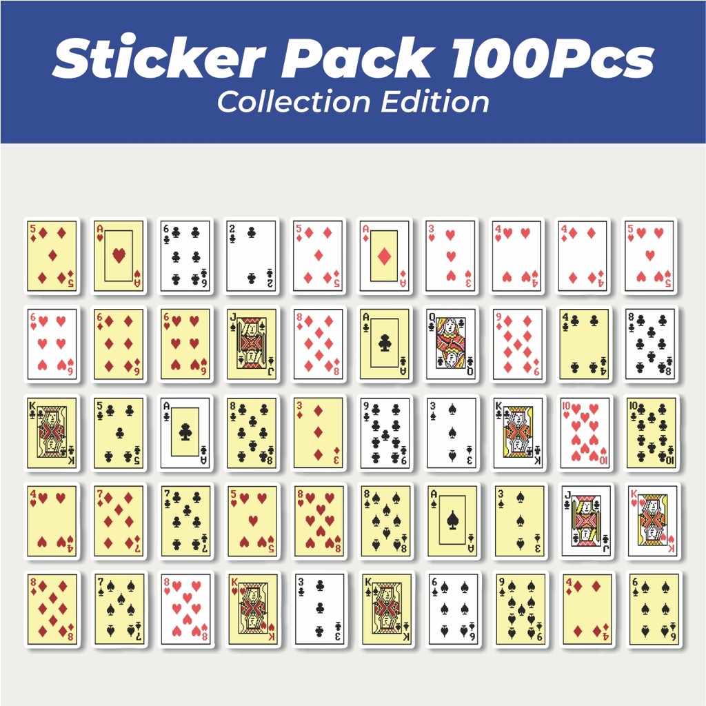 

Hot Stiker Kartu Poker V12 Lucu Anti Air Stikers Berperekat Waterproof Sticker Decal Buat Motor Helm Buku Journal Koper Casing HP Laptop Botol Minum