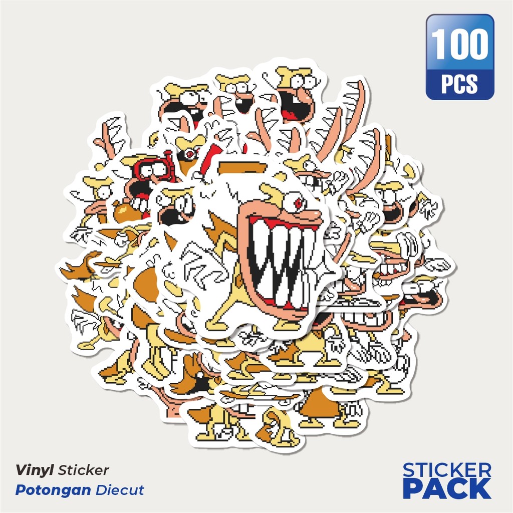 

MURAH 100 PCS Stiker Pizza Tower V24 Waterproof Aesthetic- Untuk Laptop, Motor, dan Helm - Paper Stationery Pack