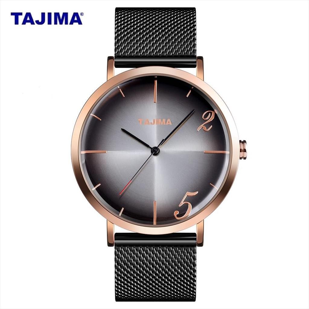 Jam Tangan Original  Pria Wanita Analog Tajima 1800 Mesh Tahan Air Premium