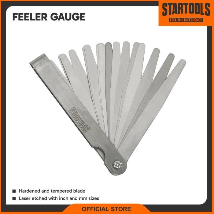 Startools Feeler Gauge Fuller Gauge 17 blade 0,02 - 1,00mm Panjang 6"/ 150mm