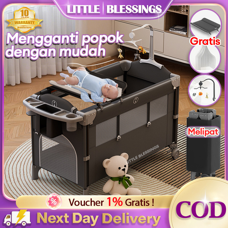 Terlaris 【Bisa dilipat】Box Bayi Tempat Tidur Bayi ranjang bayi baby box Bisa dilipat