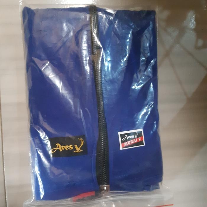 Kerodong/krodong sangkar burung murai bulat 1-2-3, kpl resleting no 10 - Biru, No 1