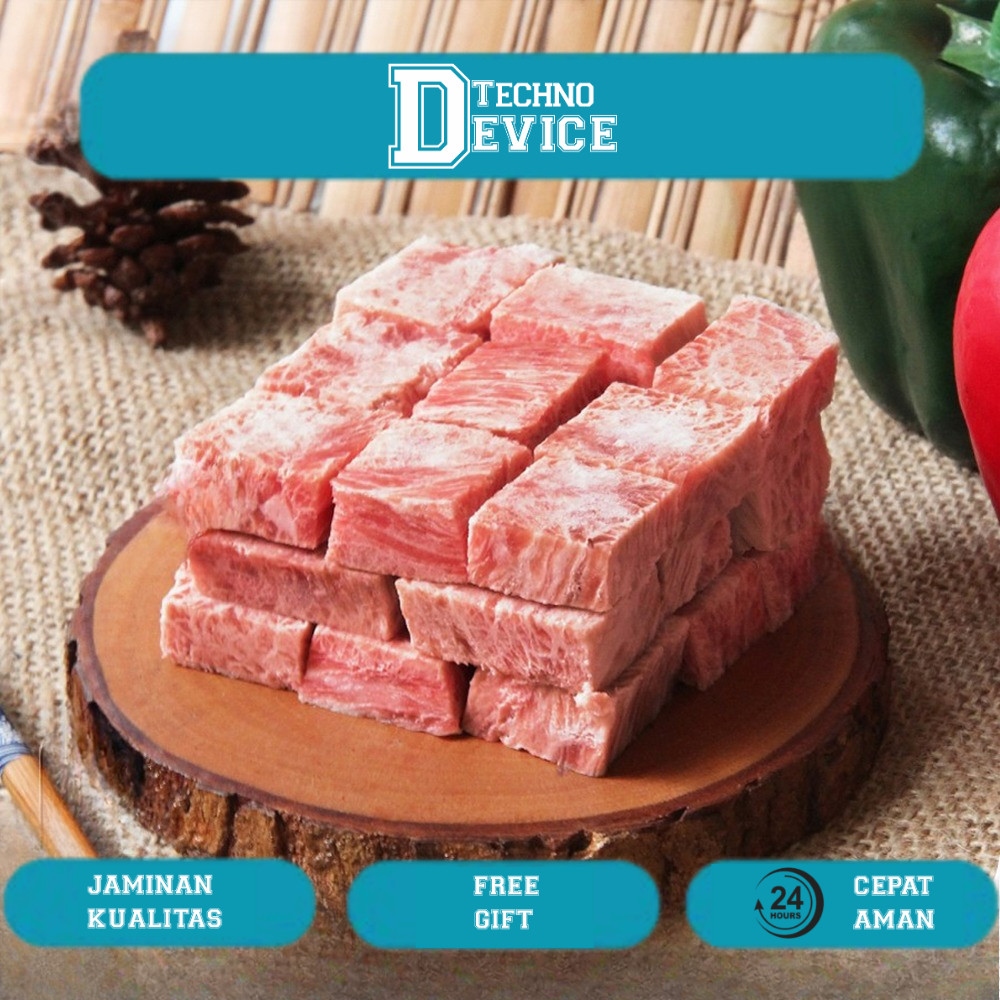 

Saikoro Beef Cube/Wagyu Cube 2CMX2CM 500gr Healthy Wagyu