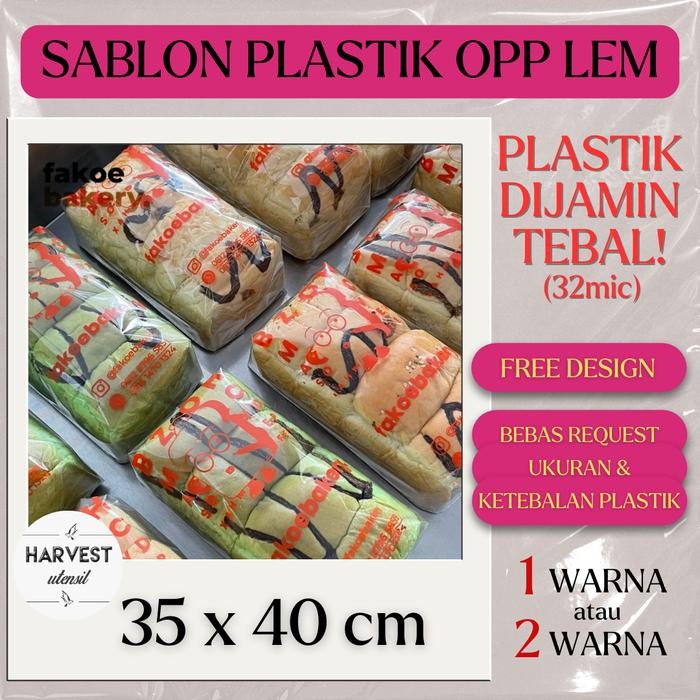 

CETAK/SABLON PLASTIK OPP LEM BAJU FASHION SAYUR 1 WARNA 35x40 cm