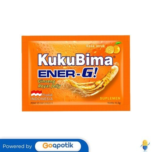 

Kukubima Ener-G Jeruk 4.5 Gram Sachet