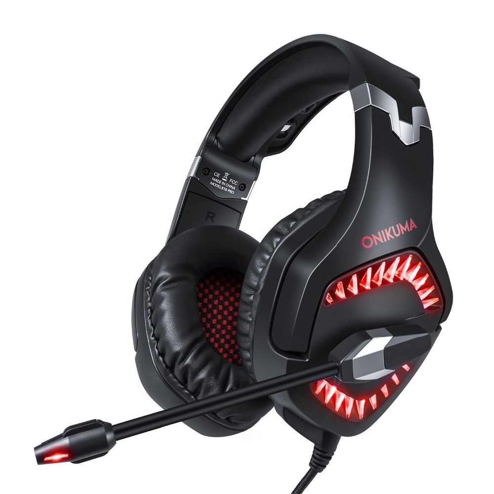 

ONIKUMA K1 Pro PS4 Gaming Headset PC Stereo Earphones Headphones casque with Mic LED Light for New Xbox One Laptop Tablet Mobile
