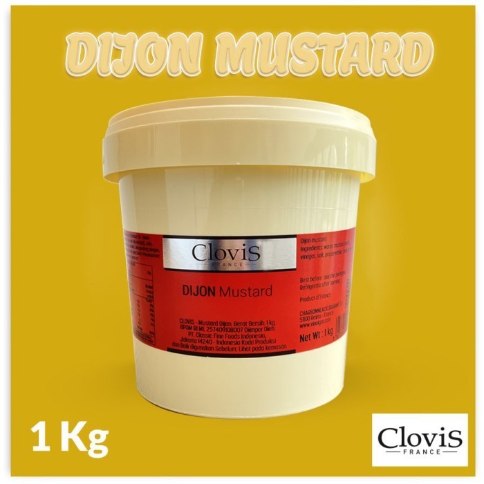 

[[ K23 - BEST SELLER Clovis Dijon Mustard - Mustard Dijon Clovis - 1 kg - 200gr ]]