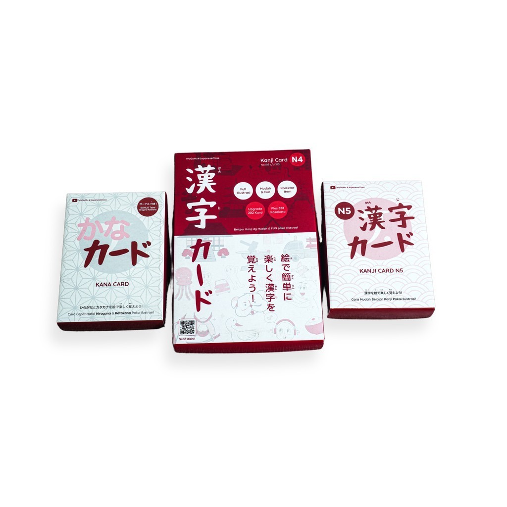 SRI1 PROMO BUNDLING Kanji Card N4&N5 + Kana Card