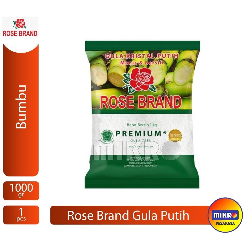 

Gula Tebu Kristal Putih Rosebrand Rose Brand [1 kg]