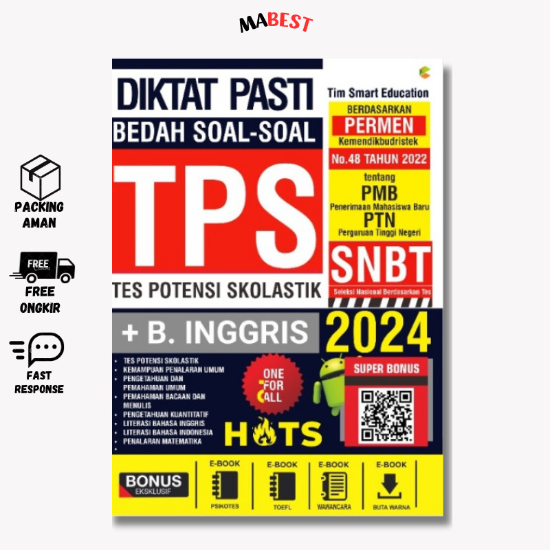 Buku TPS SNBT Diktat Pasti Bedah Soal-Soal Tes Potensi Skolastik SNBT - C Klik Media