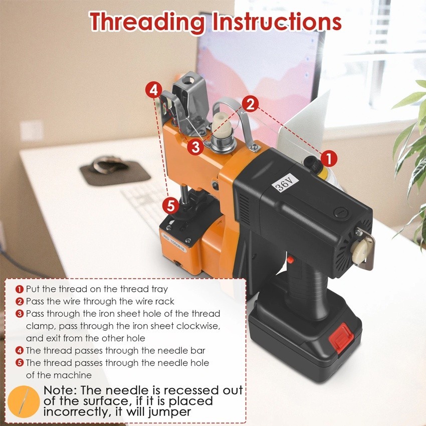 Mesin Jahit Karung Portable / Portable Bag Close Mesin / Jahit Karung Beras / Kantong Goni