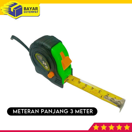 Meteran Tukang Bangunan Kayu 3 Meter M