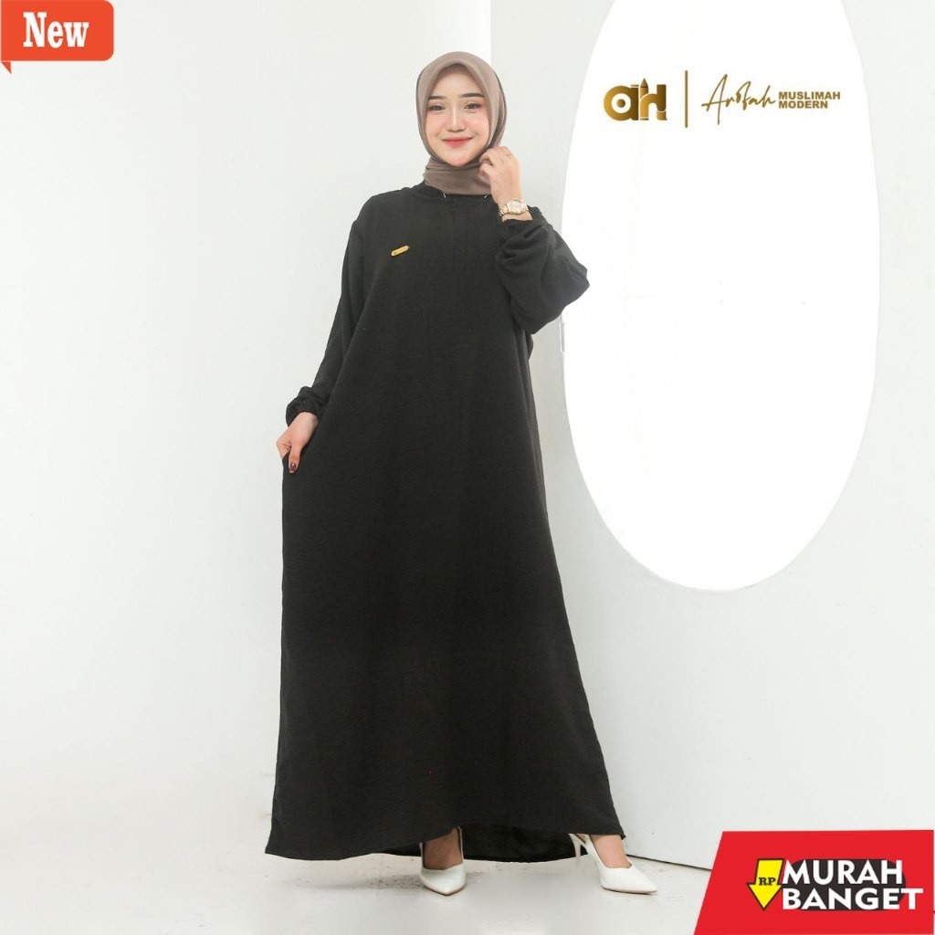 gamis kekinian tahun 2024 Gamis Semi Abaya Crinkle LD 130CM / gamis terbaru 2024/Gamis Jumbo ld 130 