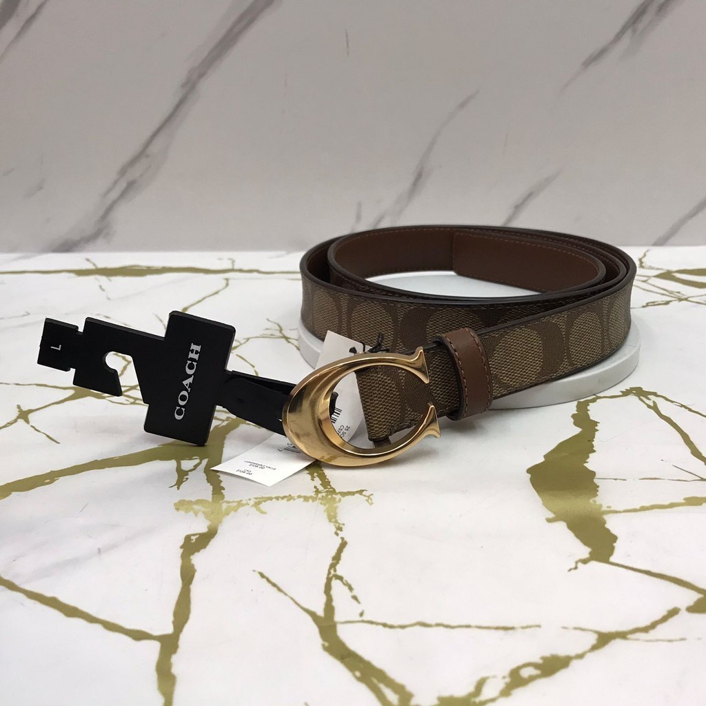Coach Women's Belt in Signature Saddle