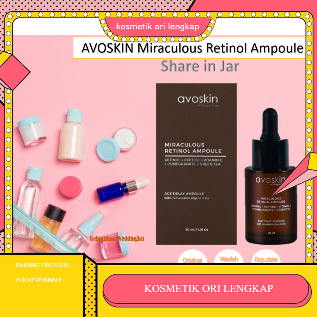 [ Share in Jar ] AVOSKIN Miraculous Retinol Ampoule Share In Jar ||