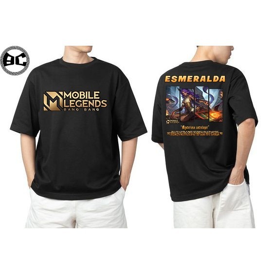 KAOS MOBILE LEGEND HERO ESMERALDA - KAOS DISTRO - KAOS COTTON COMBED 24s NYAMAN DAN ADEM SABLON PREM