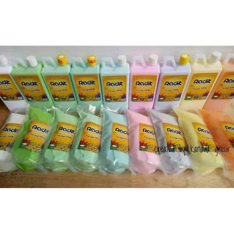 REFIL RADIT MAWAR PEWANGI SETRIKA SUPER LAUNDRY PAKAIAN RADIT / PARFUM LAUNDRY BY RADIT 1 LITER