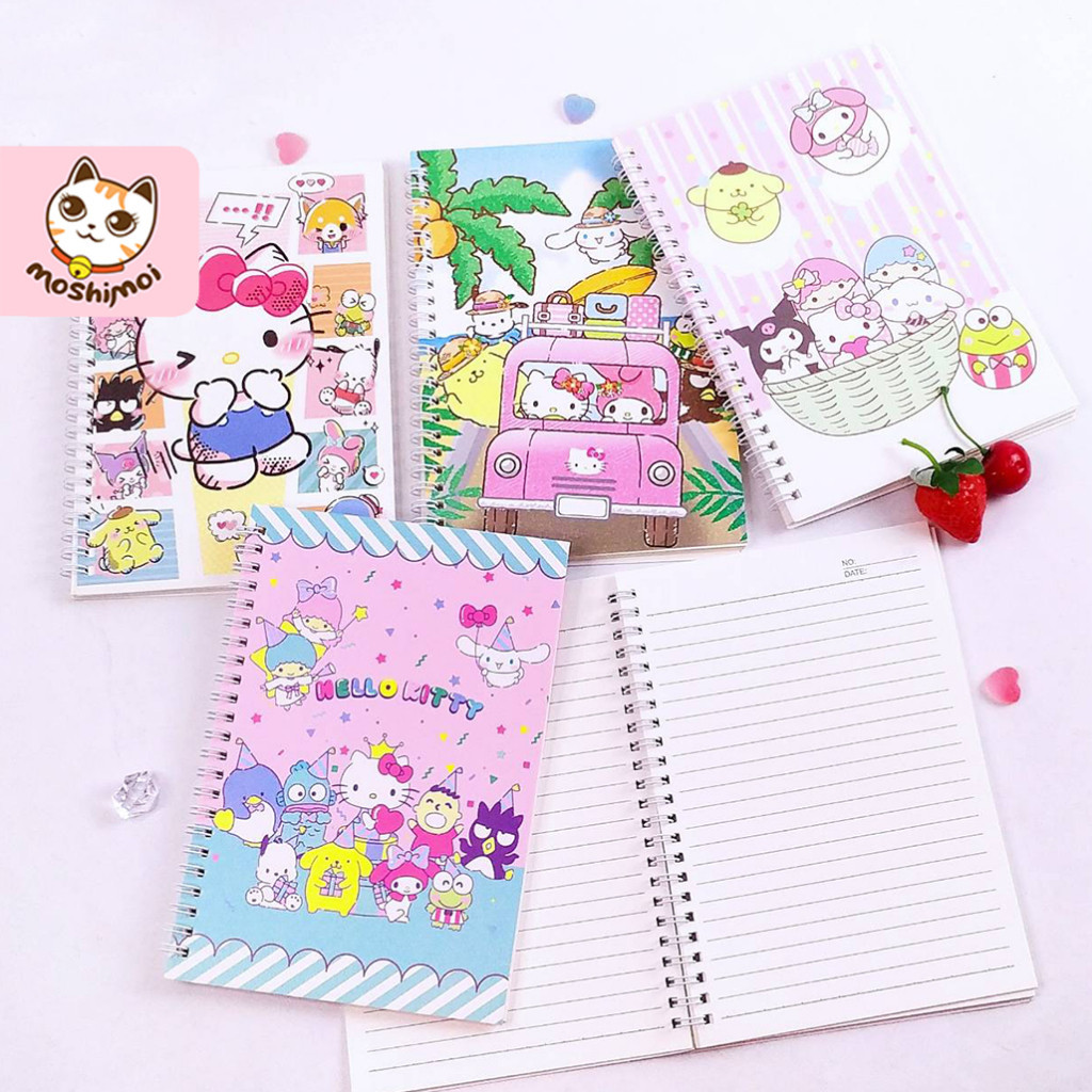 

Notebook/Notes/Memo/Agenda/Buku Catatan/Buku Tulis Spiral Cover Kiti Lucu A5