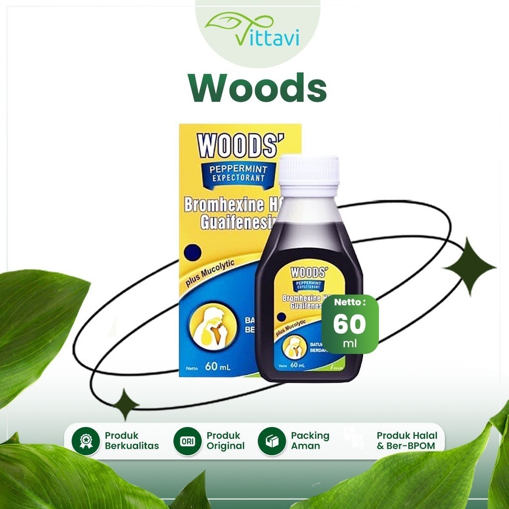 

Obat Batuk Woods peppermint Expectorant & Antitussive obat batuk berdahak & tidak berdahak