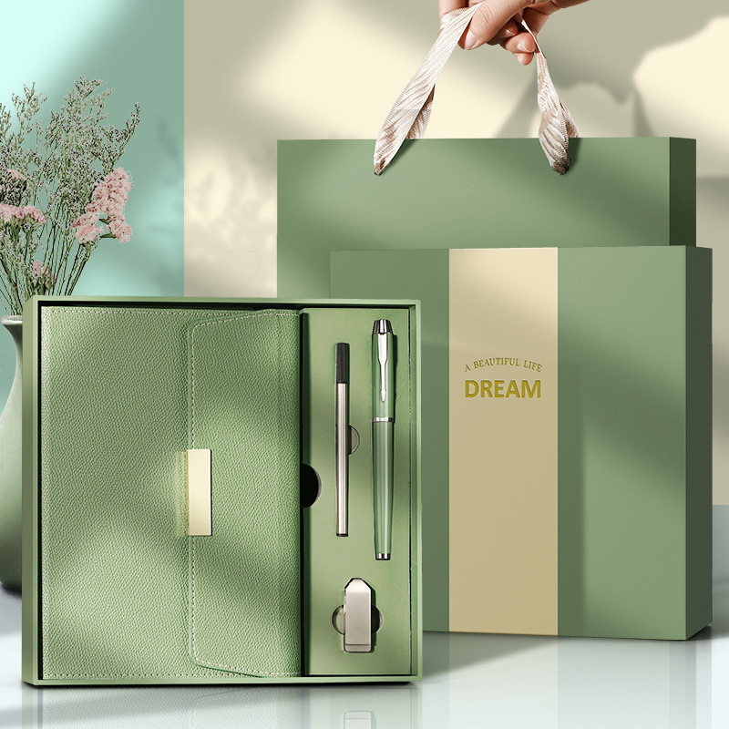 

product.PU Leather Notebook Planner Binder 2023 Stationary Diary Custom Logo A5 With Box Set