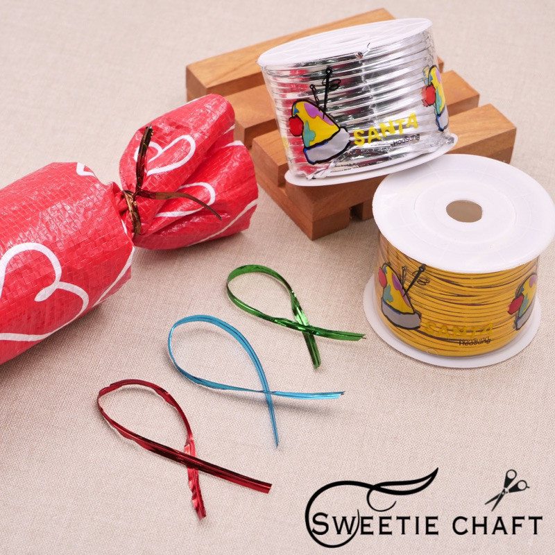 

Pita Kawat Souvenir | Pita Lilit Bunga 100 yard( 1 Roll)