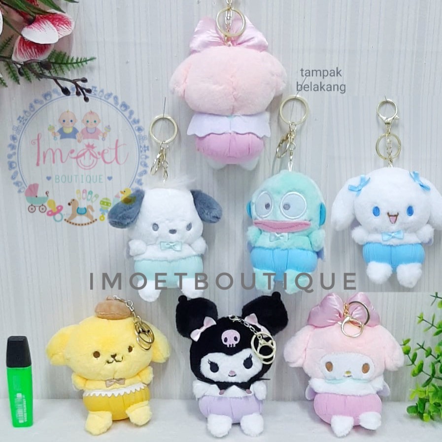 imoet.boutique - gantungan kunci ganci plush boneka sanrio sayap cinnamoroll kuromi my melody
