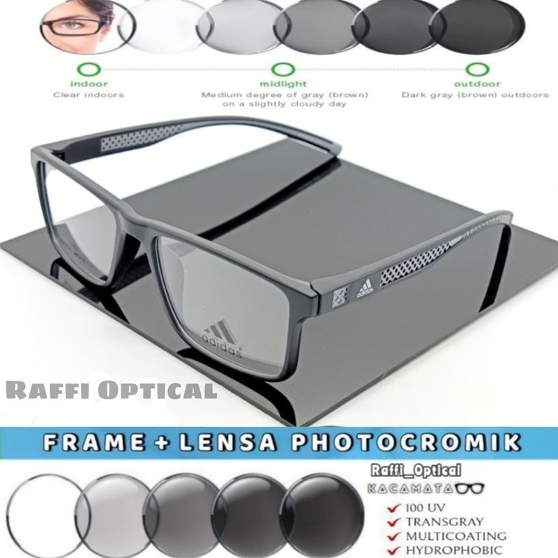 new Frame Kacamata Pria Sport Adidas Square