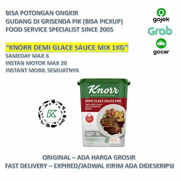 

Knorr Demi Glace Sauce Mix 1kg Bubuk Steak Sauce