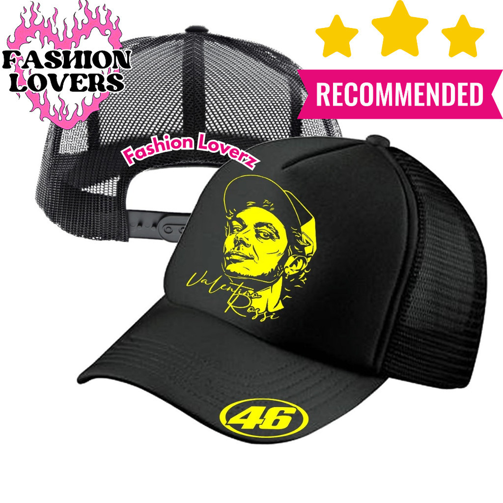 Fashion Loverz Topi Trucker VALENTINO ROSSI - Topi Distro VALENTINO ROSSI Logo - Topi VALENTINO ROSS