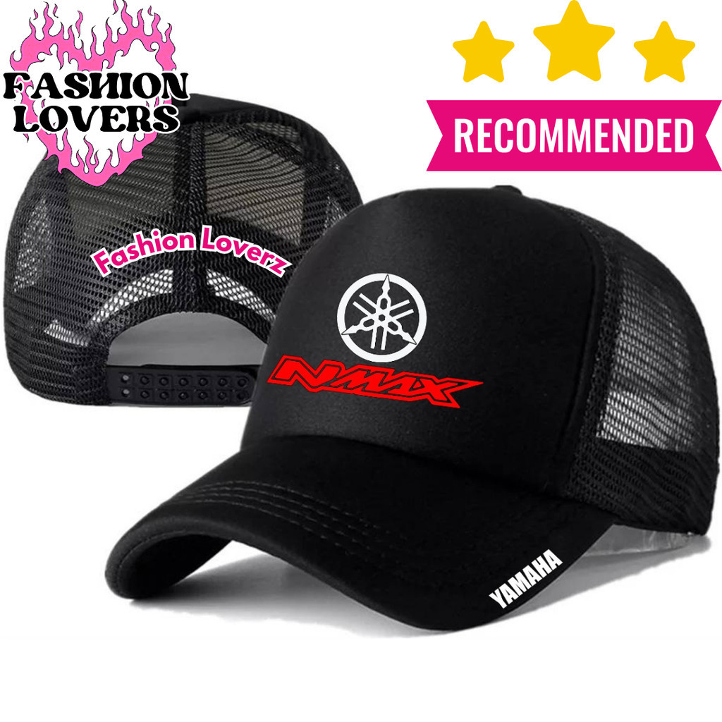 Fashion Loverz Topi Trucker YAMAHA NMAX - Topi Distro YAMAHA NMAX Logo - Topi YAMAHA NMAX Premium - 