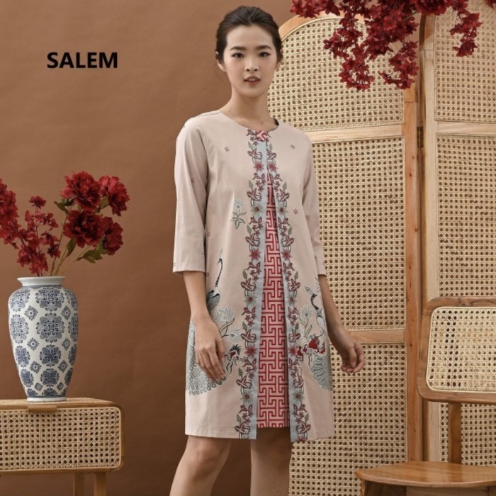 Dress Batik Wanita / Baju Couple Keluarga Seragam Jumbo - 252 BBB - Standar