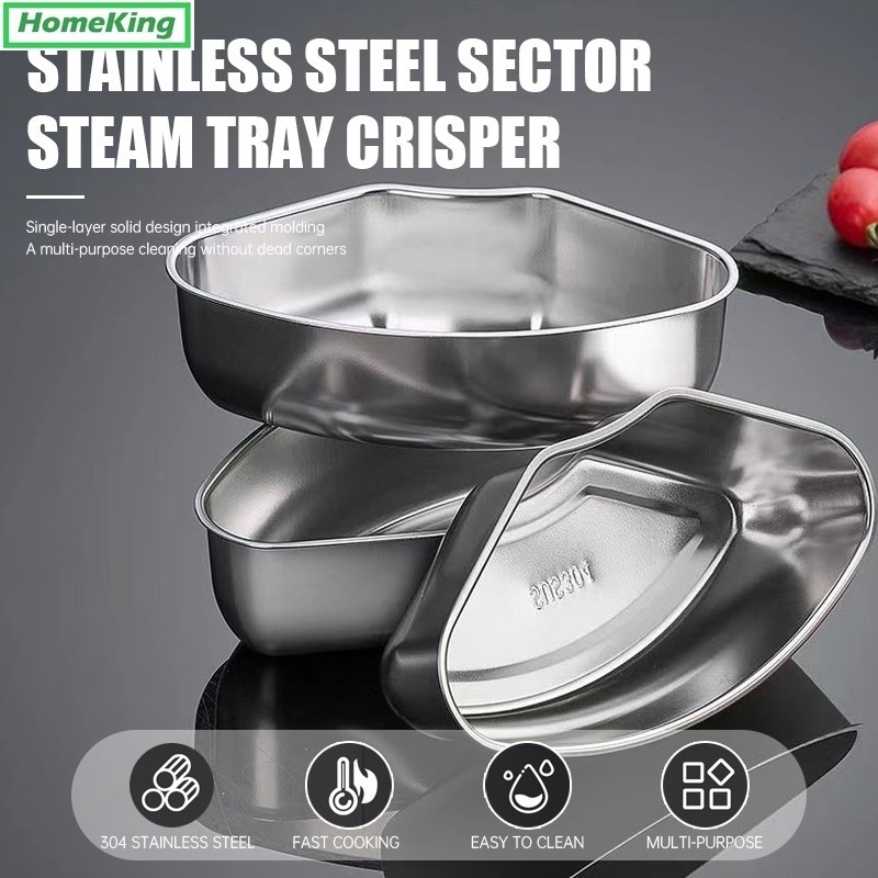 Wadah tim kukus mangkok kotak panci kukusan stainless sus 304 anti karat food grade steamer telur sa