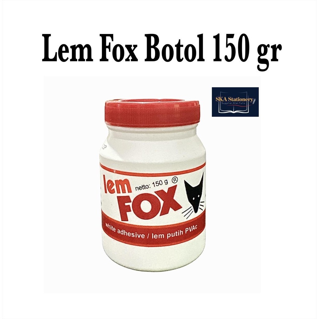 

Lem Fox Botol 150 gr / Lem Putih PVAc Serbaguna (Pcs)